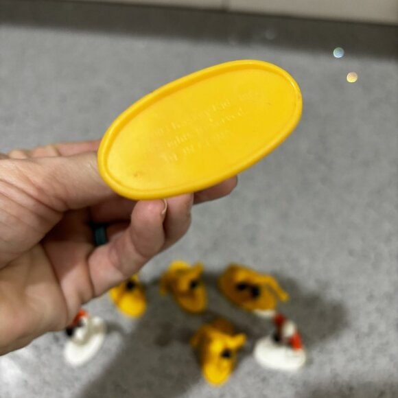 Lot of 7 Soccer Action Figures Cake Cupcake Toppers 2003 Kaskey Kids Yellow Gold - Picture 3 of 6